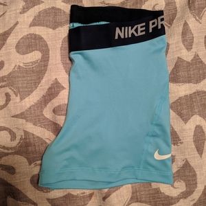Nike pro blue shorts